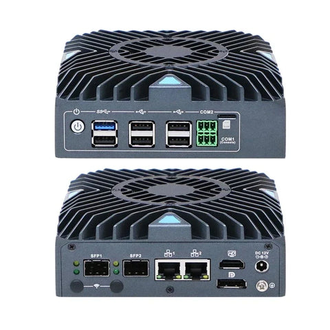 Intel Processor N150 Fanless Aluminum Industrial Mini PC – DDR5, Dual LAN, 2× COM