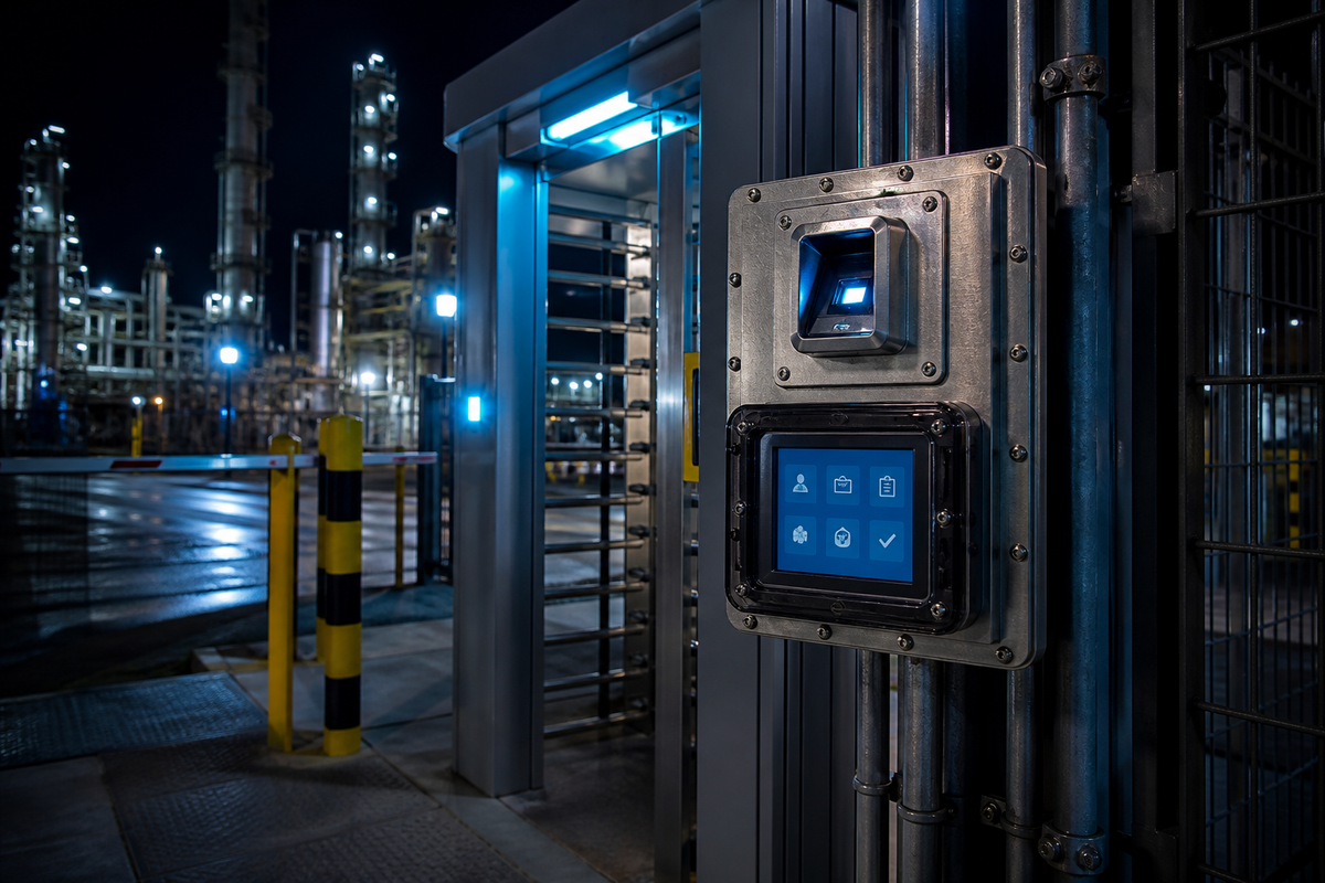 Access Control in Hazardous Areas: Exproof Card, Face and Fingerprint Readers