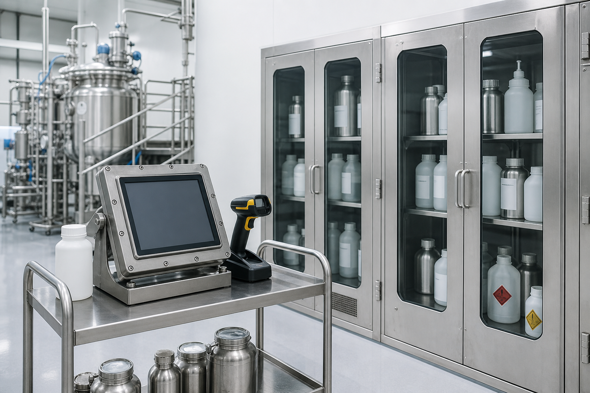 Exproof Panel PCs in Pharma Solvent Areas: Cleanability, Certification, Traceability