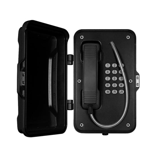 IP67 Weatherproof SIP Telephone – Die-Cast Aluminum, IK10, Door Cover