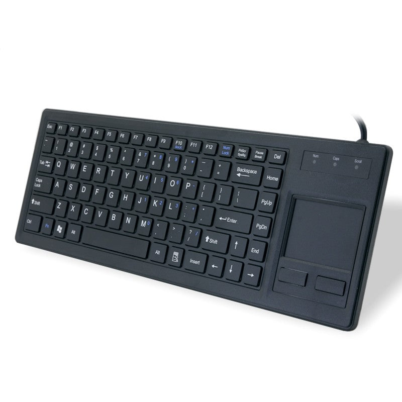 D-87F New Style Desktop Rugged Industrial Plastic keyboard With Integrated Touchpad For PC computer