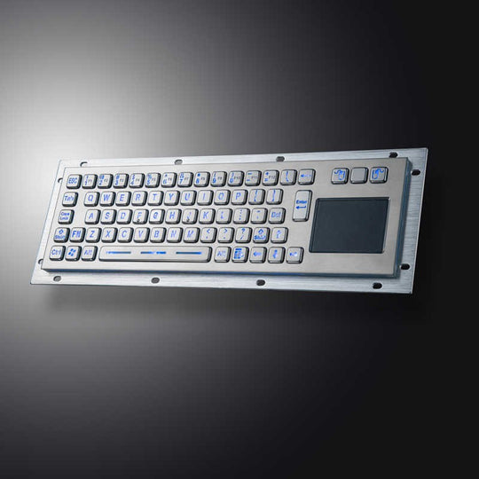 D-8635T Backlight Metal Industrial Touchpad illuminated Keyboards Brushed Stainless Steel Backlit Keyboard For Kiosks Bank CNC Machine