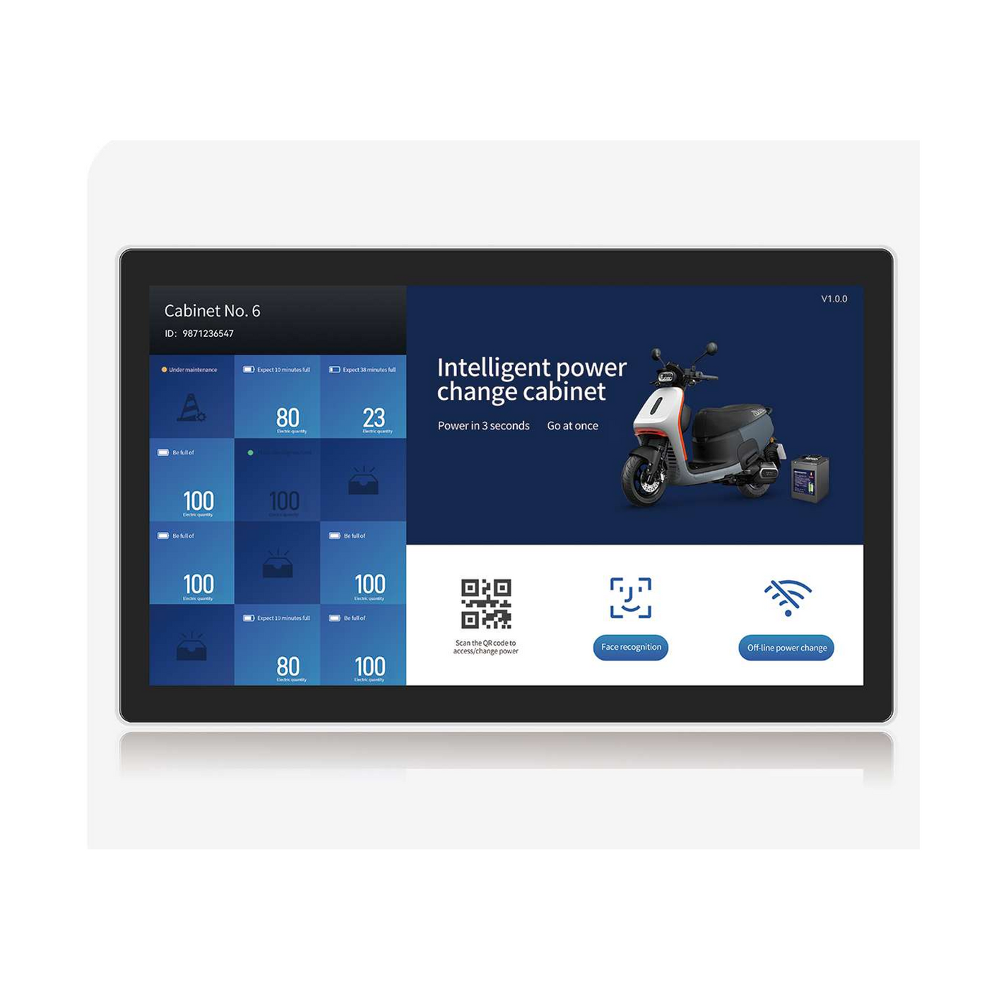 23.8" RK3576S Android Industrial HMI Panel PC– IPS, Aluminum rear-embedded – 1
