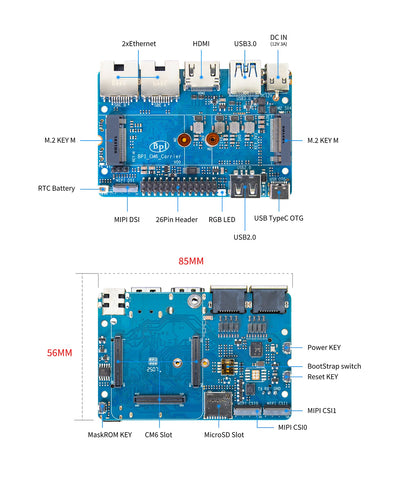 Banana Pi BPI-CM6 Carrier Board – 5