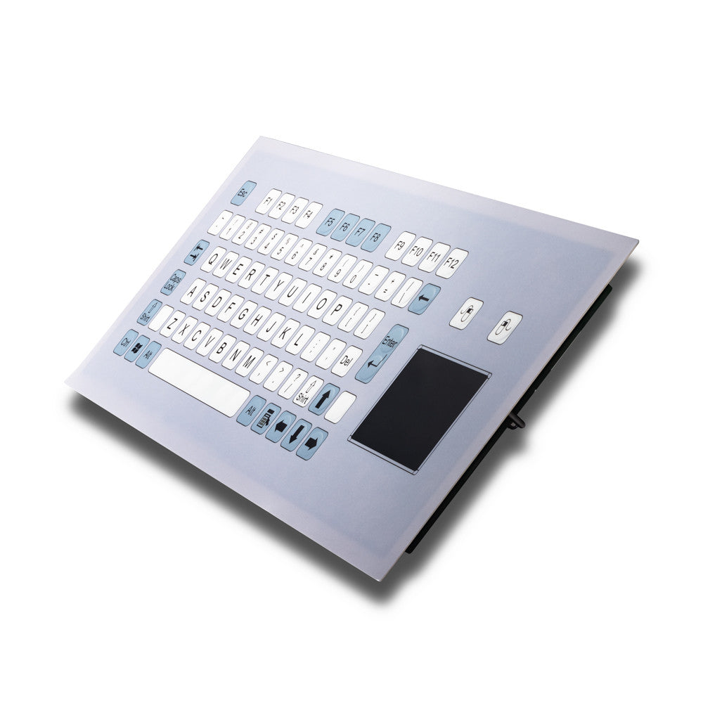 D-8765 IP67 Waterproof Industrial Metal Medical Grade Flat Keys Membrane Keyboard With Touchpad