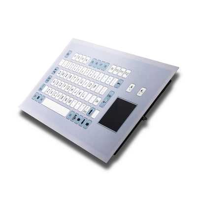 D-8765 IP67 Waterproof Industrial Metal Medical Grade Flat Keys Membrane Keyboard With Touchpad