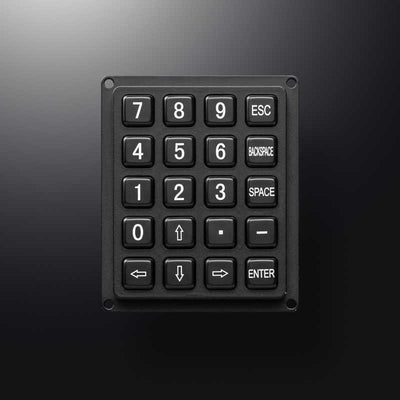 D-82118 Customized Layout Black Metal Keypad With 20 Keys