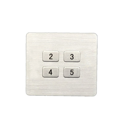 D-8943 4-Keys Metal Keypad Use For Bus Traffic Positioning System, Smart Bus Convenience Button Keyboard