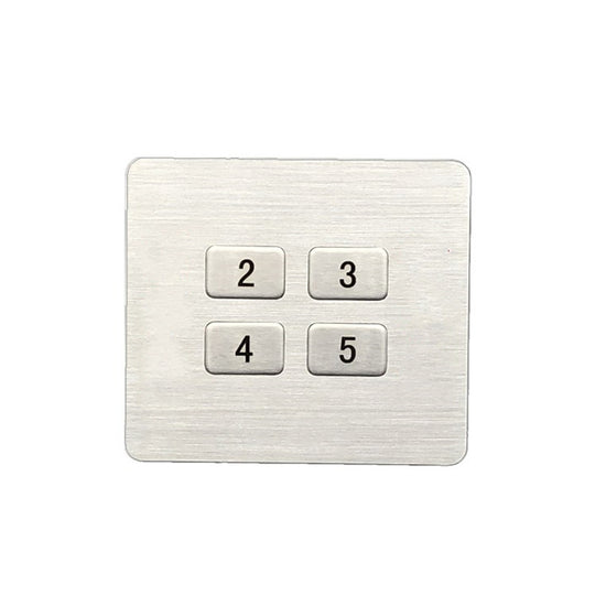 D-8943 4-Keys Metal Keypad Use For Bus Traffic Positioning System, Smart Bus Convenience Button Keyboard
