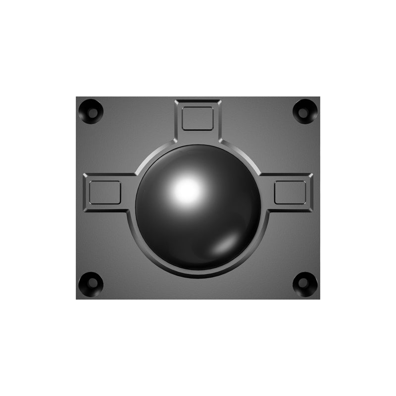 D-8335 Sandblasted Oxidized Black Aluminum Material, Rugged 38mm Trackball Mouse