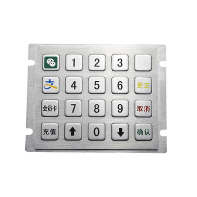 D-8279 Customizable Layout 20 Keys Waterproof IP65 Mini Metal Keypad