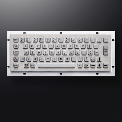 D-8601 Ruggesd 65 Keys Panel Mount Kisok CNC Ticket Vending Machine Function Keys Stainless Steel Industrial Control Metal Keyboard