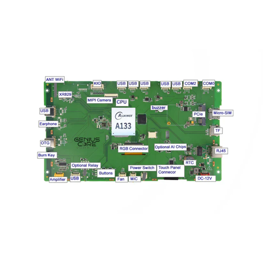 10.1″ Open Frame Android Panel PC A133P – Embedded Industrial Platform