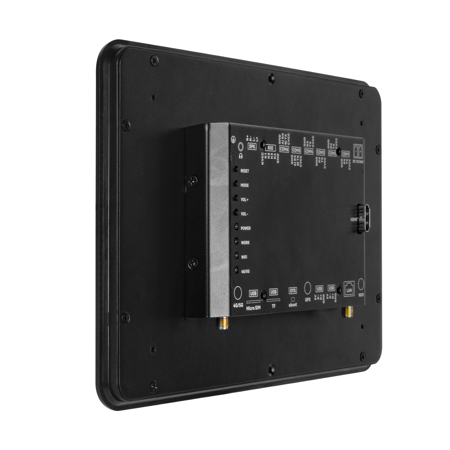 10.1" A133P All in One HMI Android Panel PC, IPS, ABS Frame
