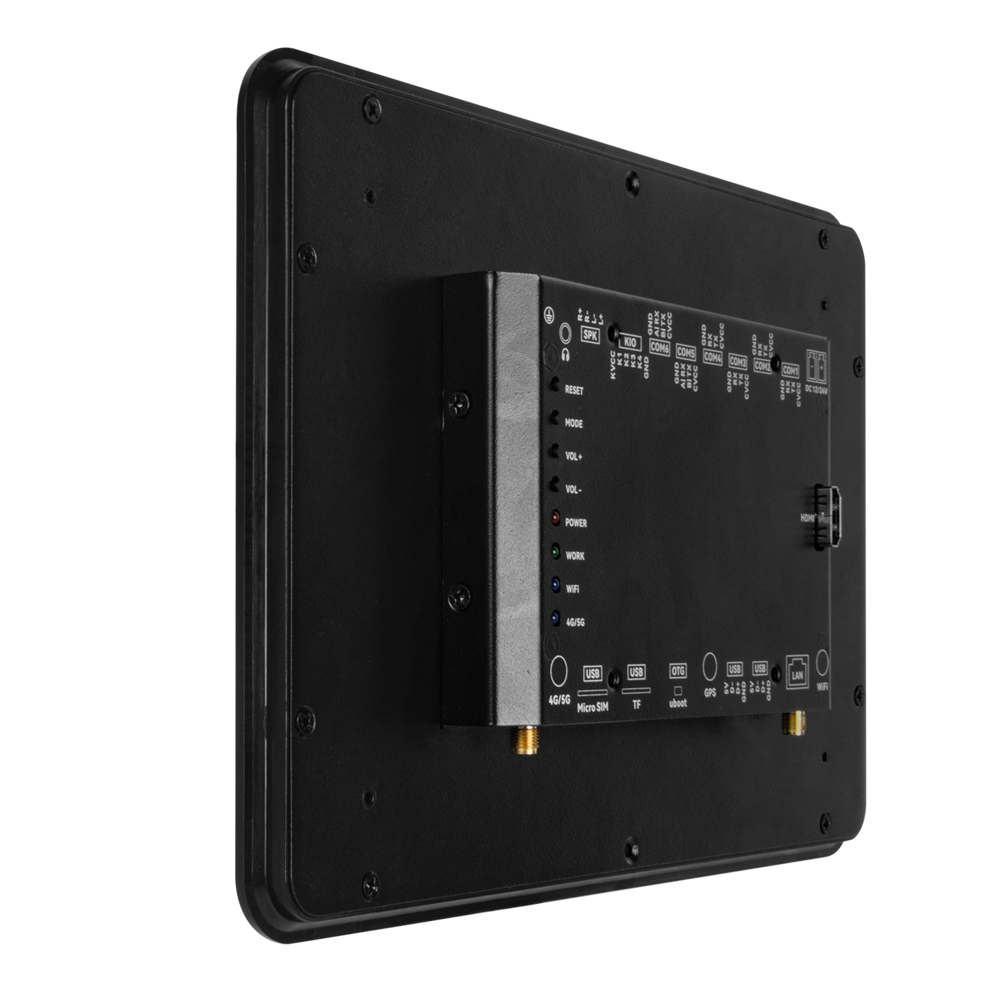 10.1" RK3568 All in One HMI Android Panel PC, IPS, ABS Frame