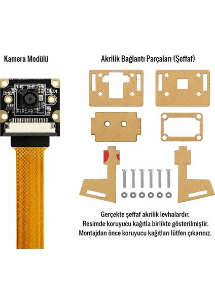 Raspberry Pi 5 / 4B 8 MP IMX219 CSI Camera Module 77° — With Bracket