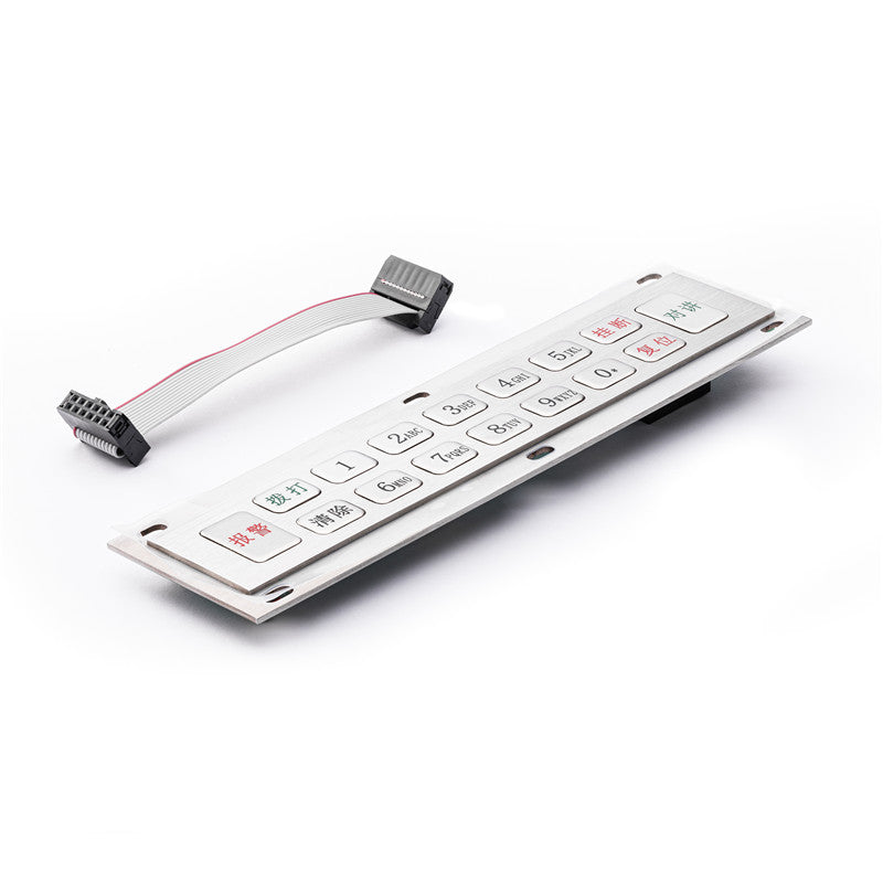 D-89172 16-Key Metal Keypad Used for Intrinsically Safe Wireless Base Stations in Mining Applications