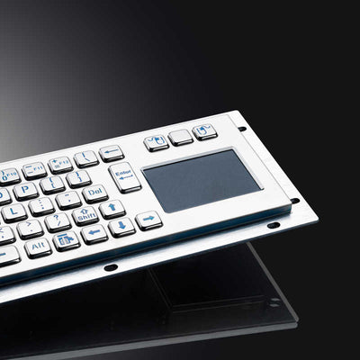 D-8635T Backlight Metal Industrial Touchpad illuminated Keyboards Brushed Stainless Steel Backlit Keyboard For Kiosks Bank CNC Machine