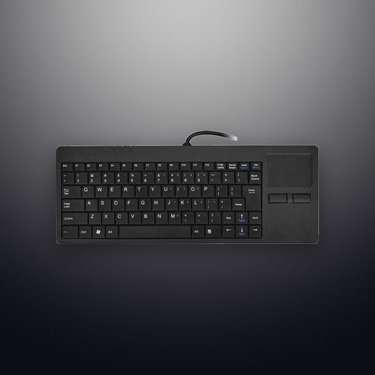 D-87H New Style Desktop Wired Silm keyboard With Integrated Touchpad And One USB-HUB For PC computer