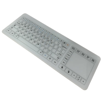 Wired Medical Glass Keyboard With Touchpad USB interface