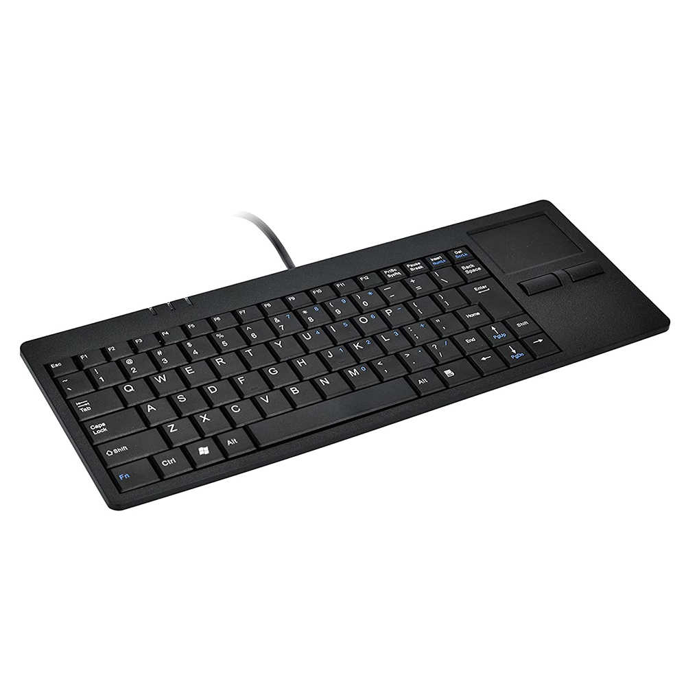 D-87H New Style Desktop Wired Silm keyboard With Integrated Touchpad And One USB-HUB For PC computer