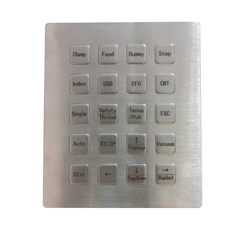 D-87130 12 Key Industrial Stainless Steel Metal Keypad