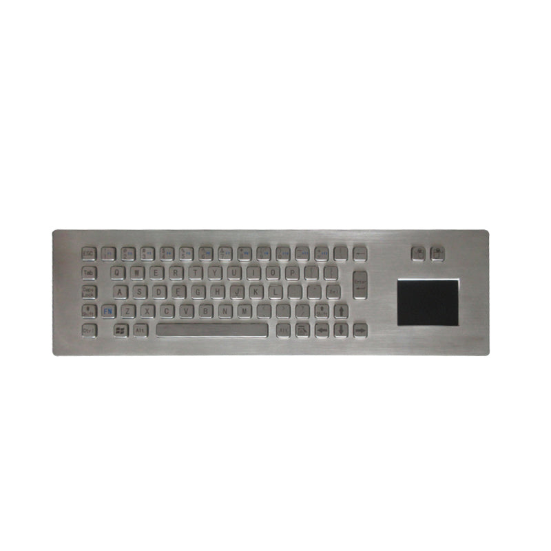 D-8615T Embedded IP65 Waterproof Stainless Steel Rugged Industrial Keyboard With Touchpad Suit For Information Kiosk