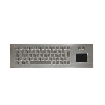 D-8615T Embedded IP65 Waterproof Stainless Steel Rugged Industrial Keyboard With Touchpad Suit For Information Kiosk