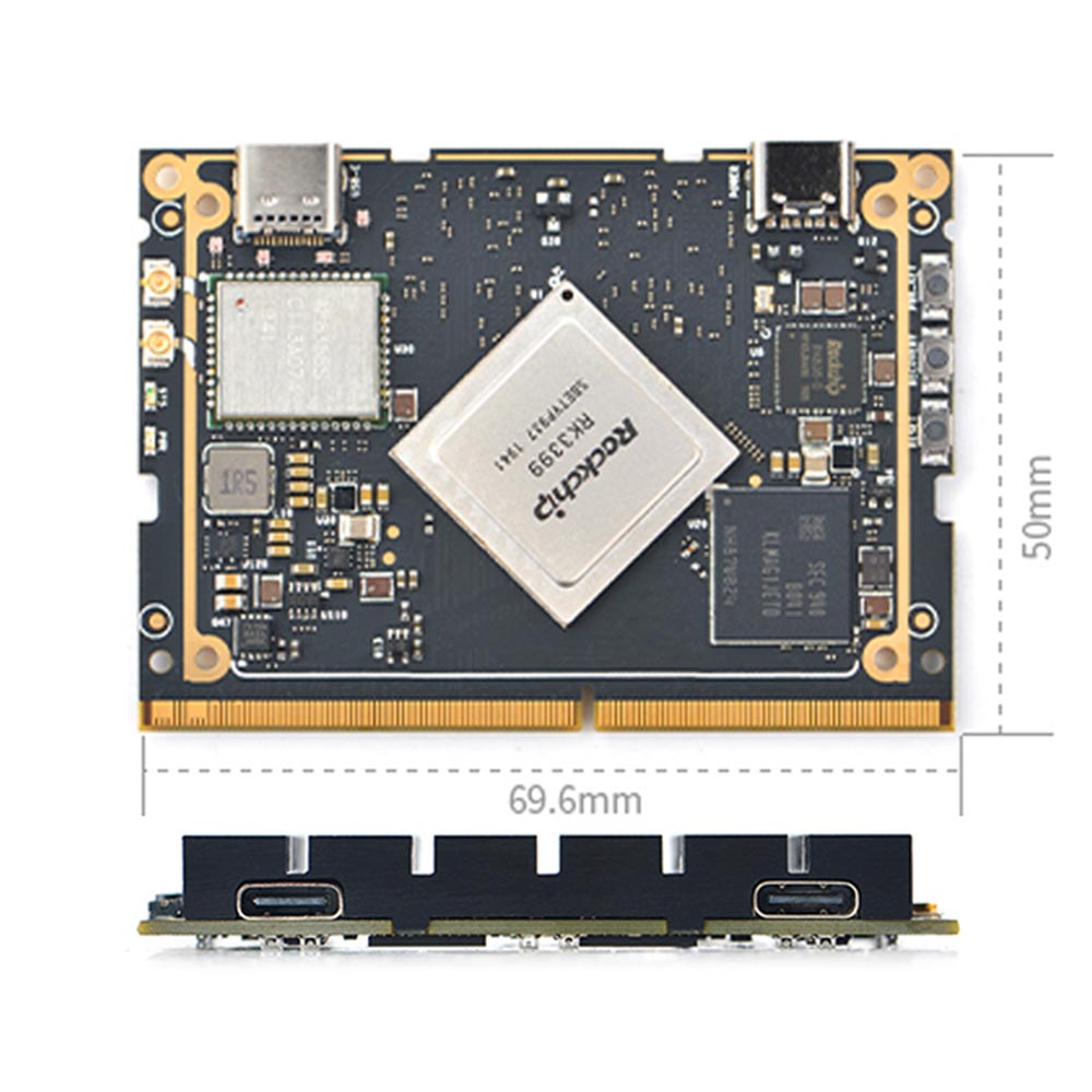 FriendlyElec SOM-RK3399V2 Dev Kit | RK3399 Hexa-Core | CPU + Carrier Board | AI & Edge Development