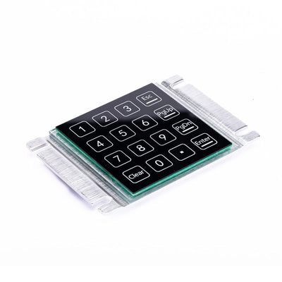 D-2201 16 Keys Waterproof And Dustproof Induction Keyboard Panel Mount Capacitive Touch Keypad For Parcel Locker Access Control