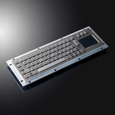 D-8635T Custom Metal Button Industrial Touchpad Keyboards Brushed Stainless Steel Keyboard For Kiosks Banking CNC Machine