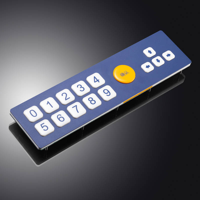 D-8802 15 Keys Silicone keypad with metal front plate