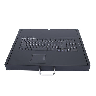 MKDN-19T Heavy-Duty Steel Housing 1U KVM Rackmount Keyboard Drawer Wth Built-in Touchpad