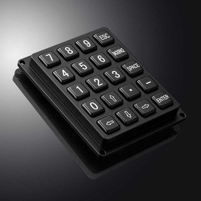 D-82118 Customized Layout Black Metal Keypad With 20 Keys