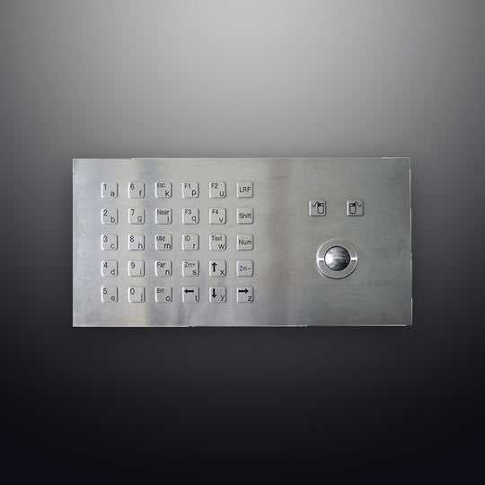 D-8306 Anti - Vandalism Trackball Industrial Keyboard with Trackball With PS2 / USB Interface
