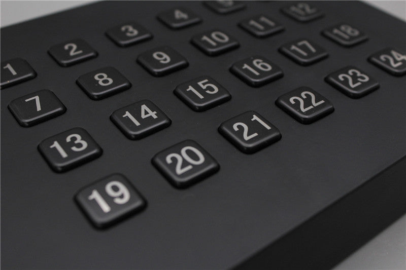 D-8236 Customized 24 Keys Desktop Metal Industrial Numeric Keyboard For Machinery Equipment