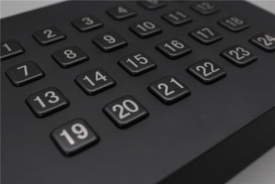 D-8236 Customized 24 Keys Desktop Metal Industrial Numeric Keyboard For Machinery Equipment