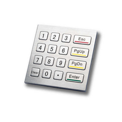 D-8201F 4X4 IP65 Waterproof Industrial Metal Keypad Stainless Steel Keyboard for Access control ATM Terminal Vending Machine
