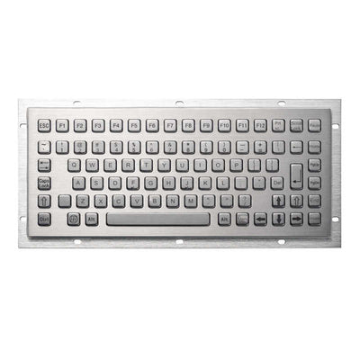 D-8670 86 Keys Ruggedized Waterproof Mini Stainless Steel Compact Metal Industrial Keyboard For Kiosks CNC Machine