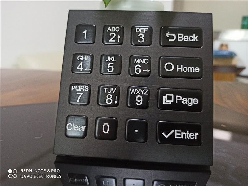 D-8201F-B Black 4X4 IP65 Waterproof Industrial Metal Keypad Stainless Steel Keyboard for Access control ATM Terminal Vending Machine