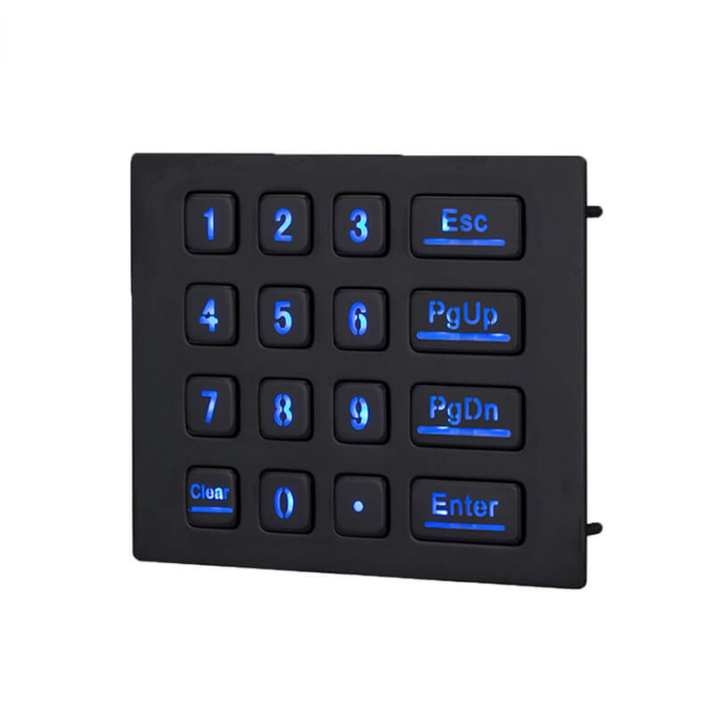 D-8281B Mini USB Wired 16 keys door access control digital metal numeric backlight keypad