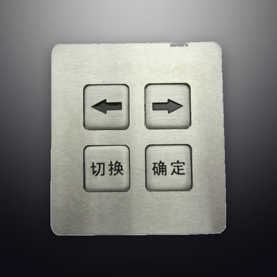 D-8238 4-Keys Embedded Metal Keypad