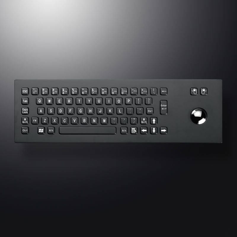 D-8603B Black Metal PC Keypad Terminal keyboard Vandal Proof Rugged Panel Mount Stainless Steel Keyboard For Self Service Kiosk