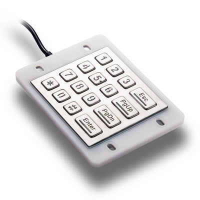 D-8988 Outdoor IP68 Waterproof 16 Keys Backlight Metal Keypad Front Panel Stainless Steel With Aluminum Case
