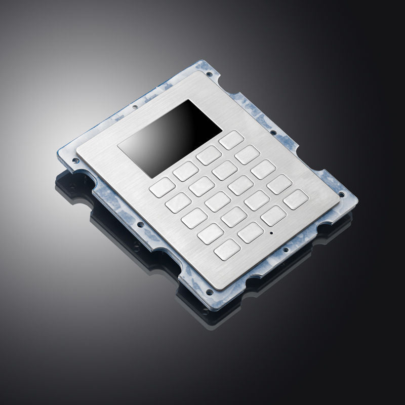 D-82105 Customized Panel Mount Fuel Dispenser Keypad Rugged Stainless Steel Gas Station Keyboard With 20 Keys