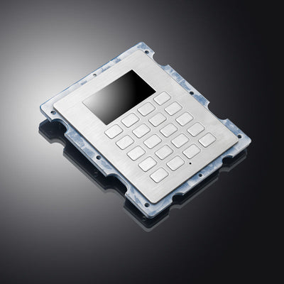 D-82105 Customized Panel Mount Fuel Dispenser Keypad Rugged Stainless Steel Gas Station Keyboard With 20 Keys