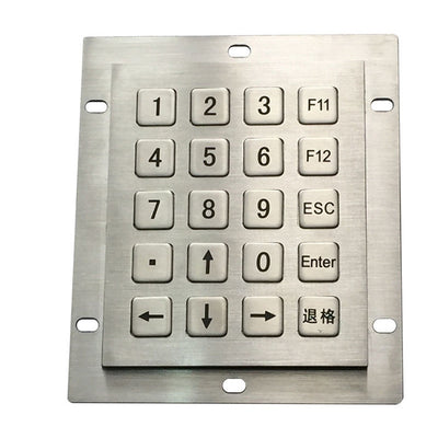 D-8246 20 Keys IP65 Ruggedized Desktop Metal Keypad For Highway Toll Station