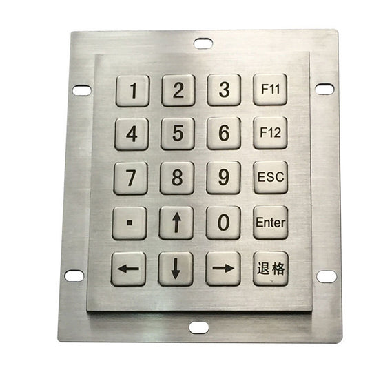 D-8246 20 Keys IP65 Ruggedized Desktop Metal Keypad For Highway Toll Station