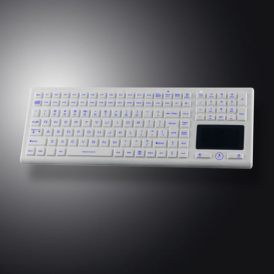 IP68 Waterproof Medical Keyboard Backlight Silicone Keyboards With Integrated Touchpad Mouse