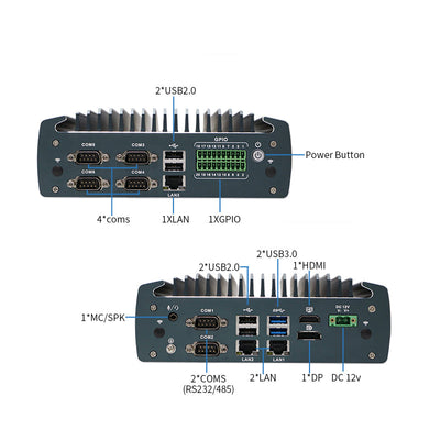 IWILL IBOX-1226 Intel Celeron J6412 Industrial Mini PC